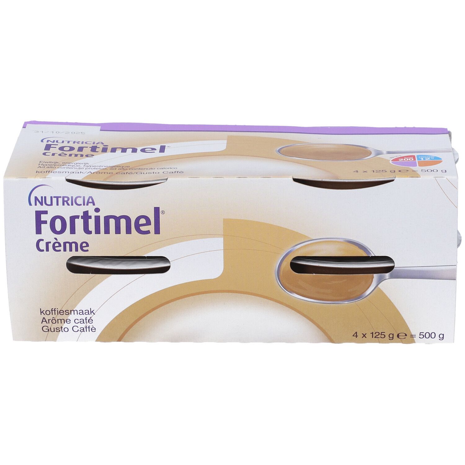 Nutricia Fortimel Creme,Gusto Caffè,Ipercalorico,Iperproteico,4x125ml