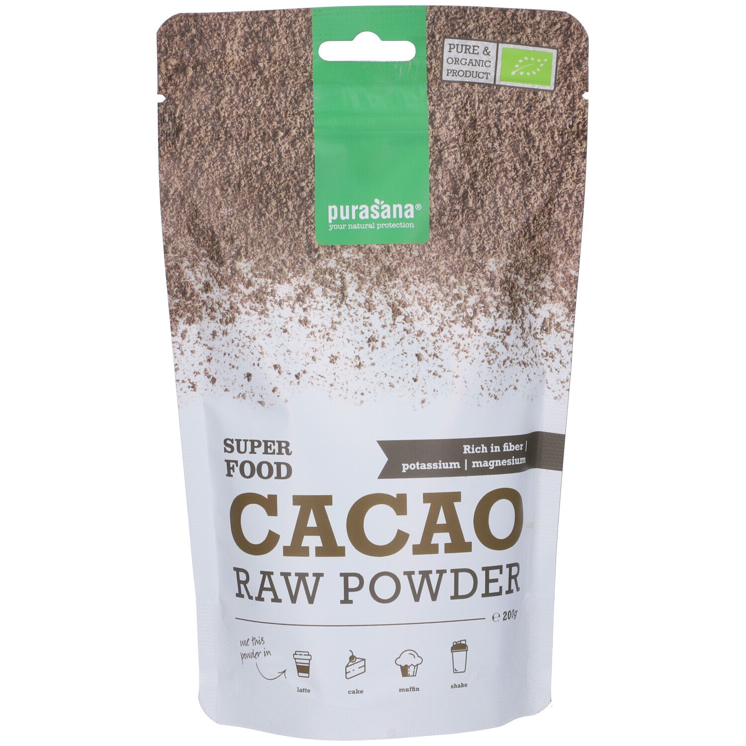 Purasana Cacao Raw BIO Polvere