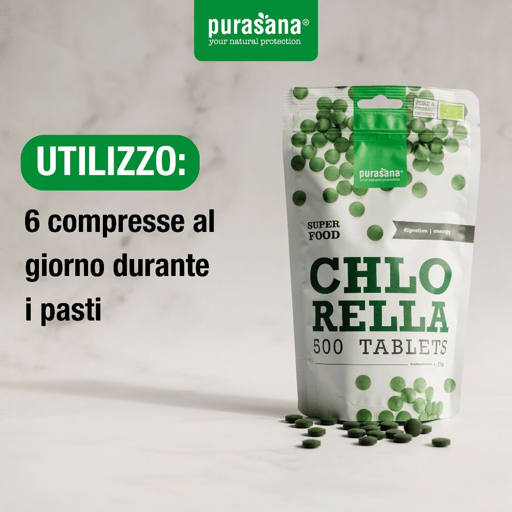 Purasana Chlorella BIO Compresse