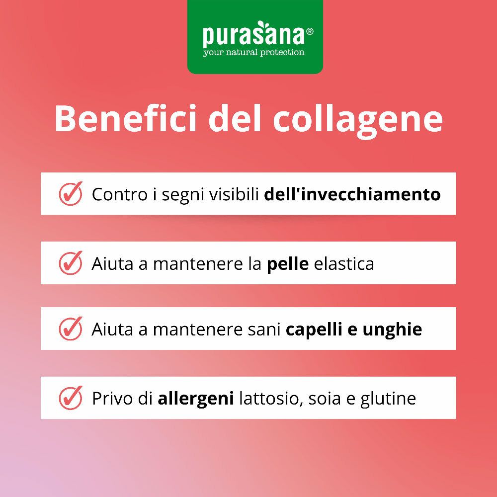 Purasana Feel Beautiful Beauty Collagen Polvere Gusto Watermelon