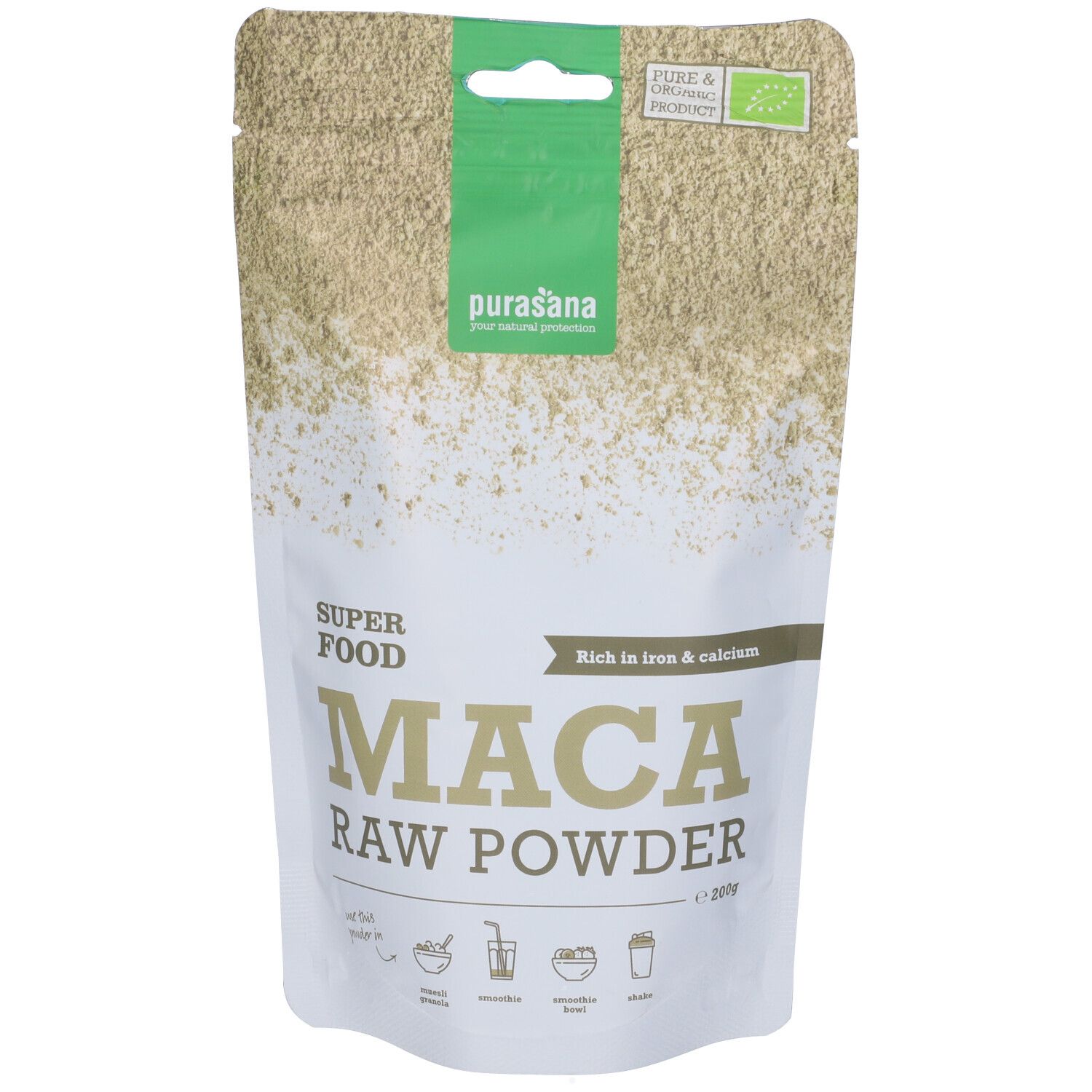 Purasana Maca Raw Powder BIO Polvere