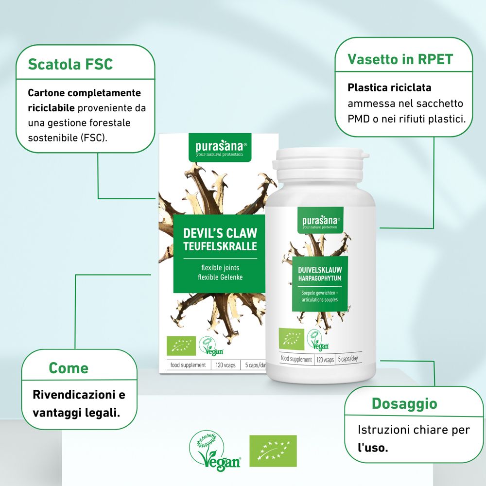Purasana Artiglio del Diavolo Bio Capsule