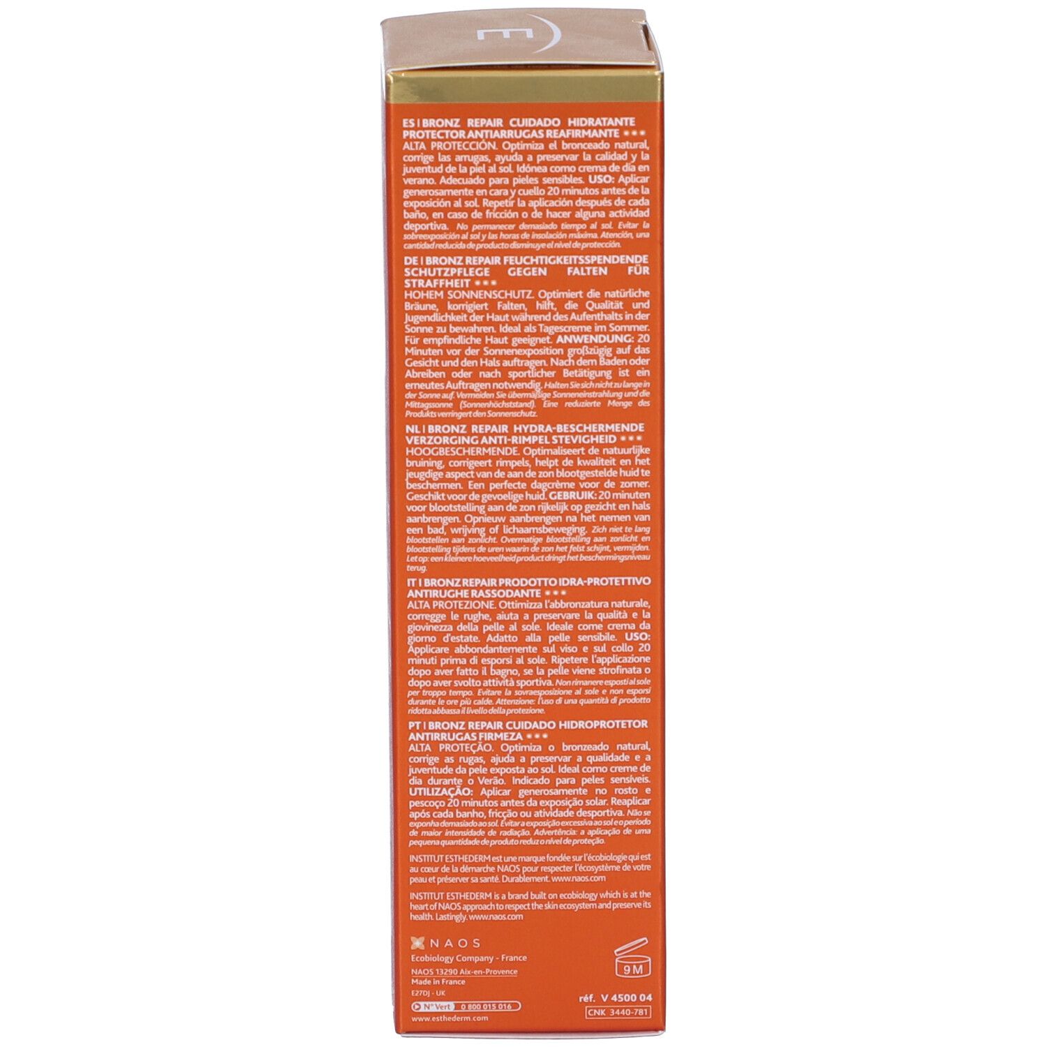 Institut Esthederm Bronz Repair 3 Soli Solare Viso Anti-Rughe - Sole Intenso