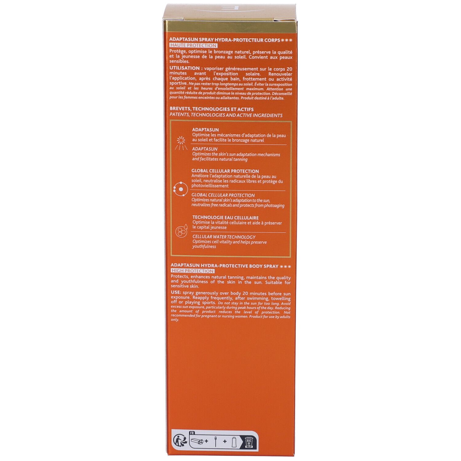 Institut Esthederm Adaptasun Latte Spray Protettivo Corpo Sole Forte