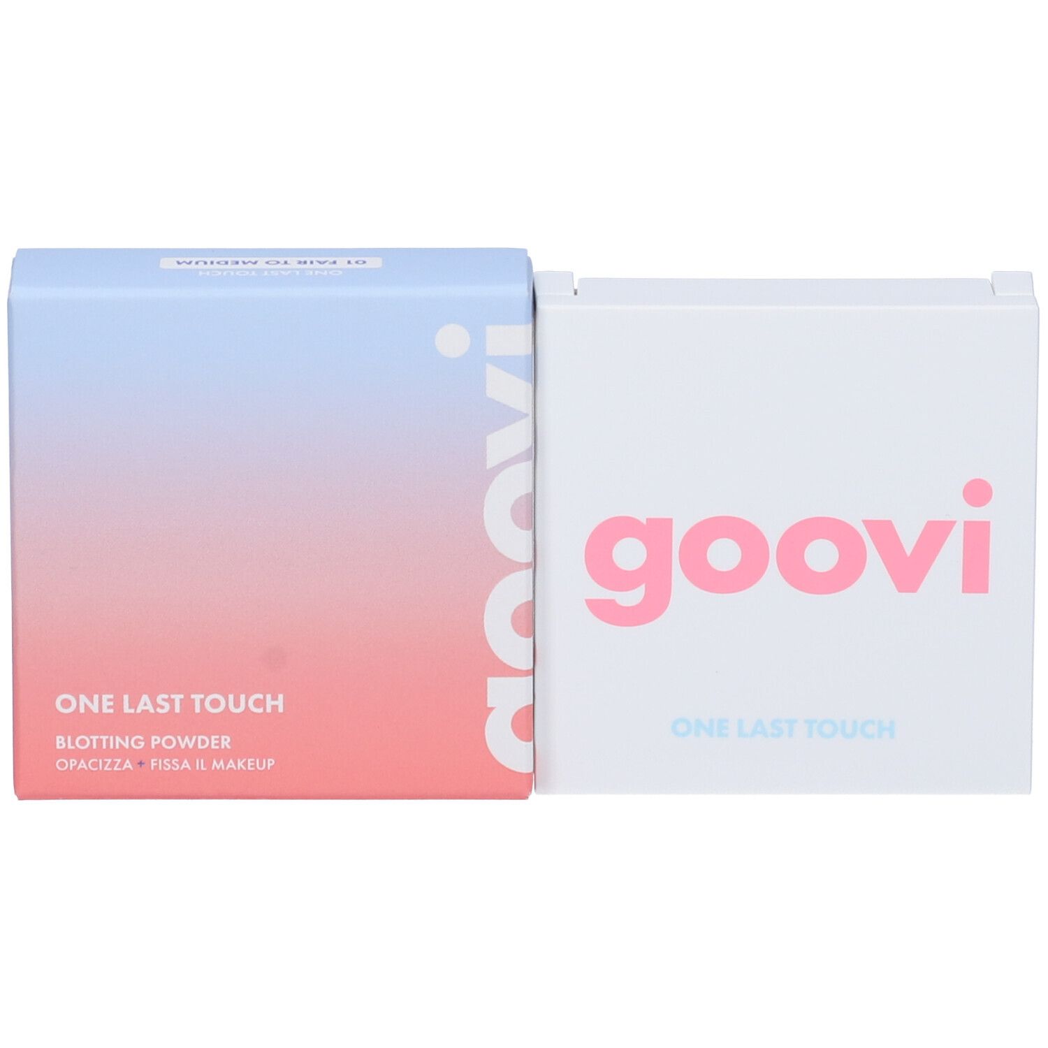 Goovi One Last Touch Polvere Opacizzante Tonalià 01 Bianco e Rosa