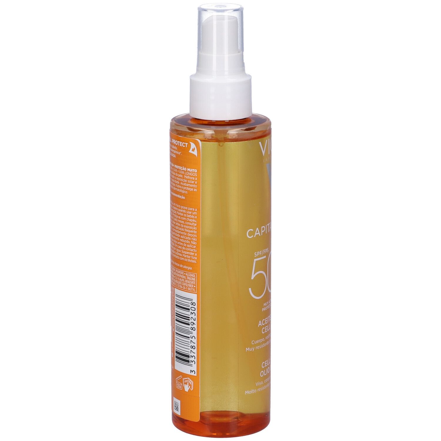 Vichy Capital Soleil Cell Protect Olio Invisibile viso, corpo e capelli Protezione elevata SPF50+