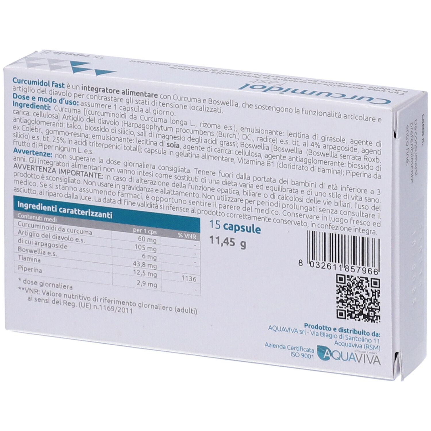 Curcumidol Fast 15 Capsule