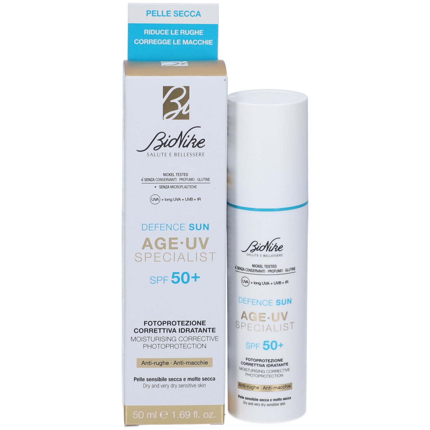 BioNike Defence Sun Age UV Specialist SPF 50+ Fotoprotezione Correttiva Idratante