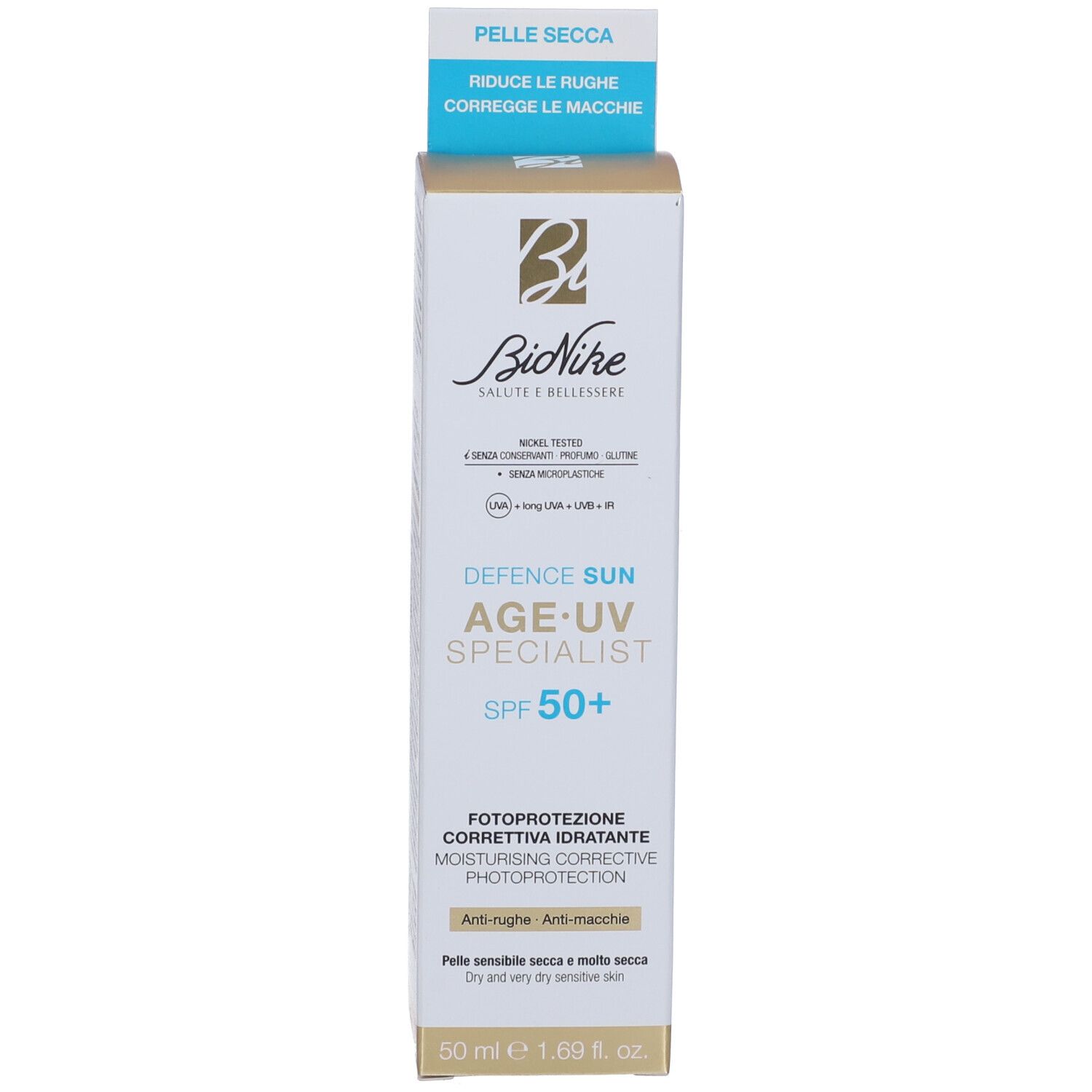 BioNike Defence Sun Age UV Specialist SPF 50+ Fotoprotezione Correttiva Idratante