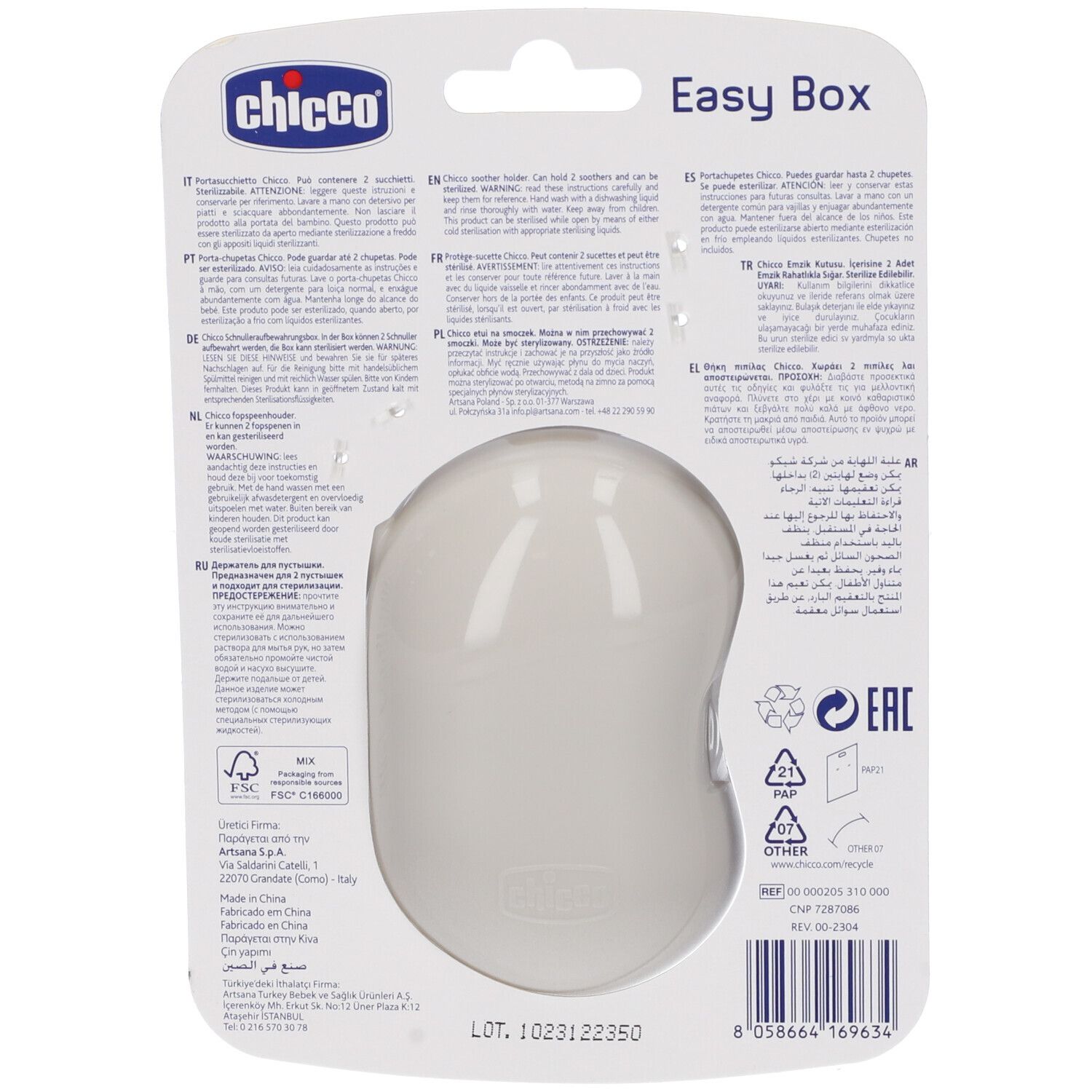Chicco Portasucchietto Doppio 0m+