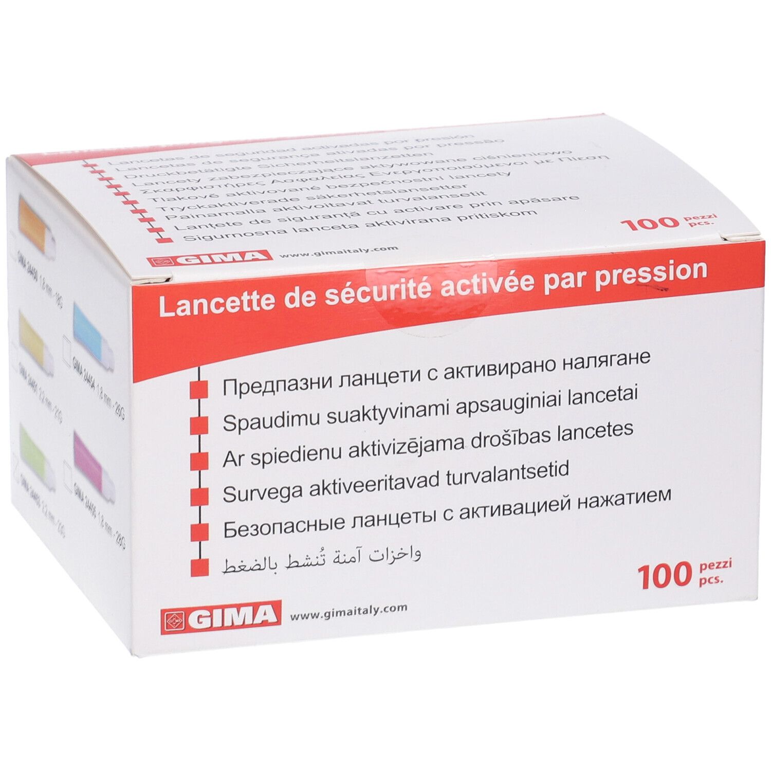 GIMA Lancette Automatiche Di Sicurezza Rotonde - Ago 23G