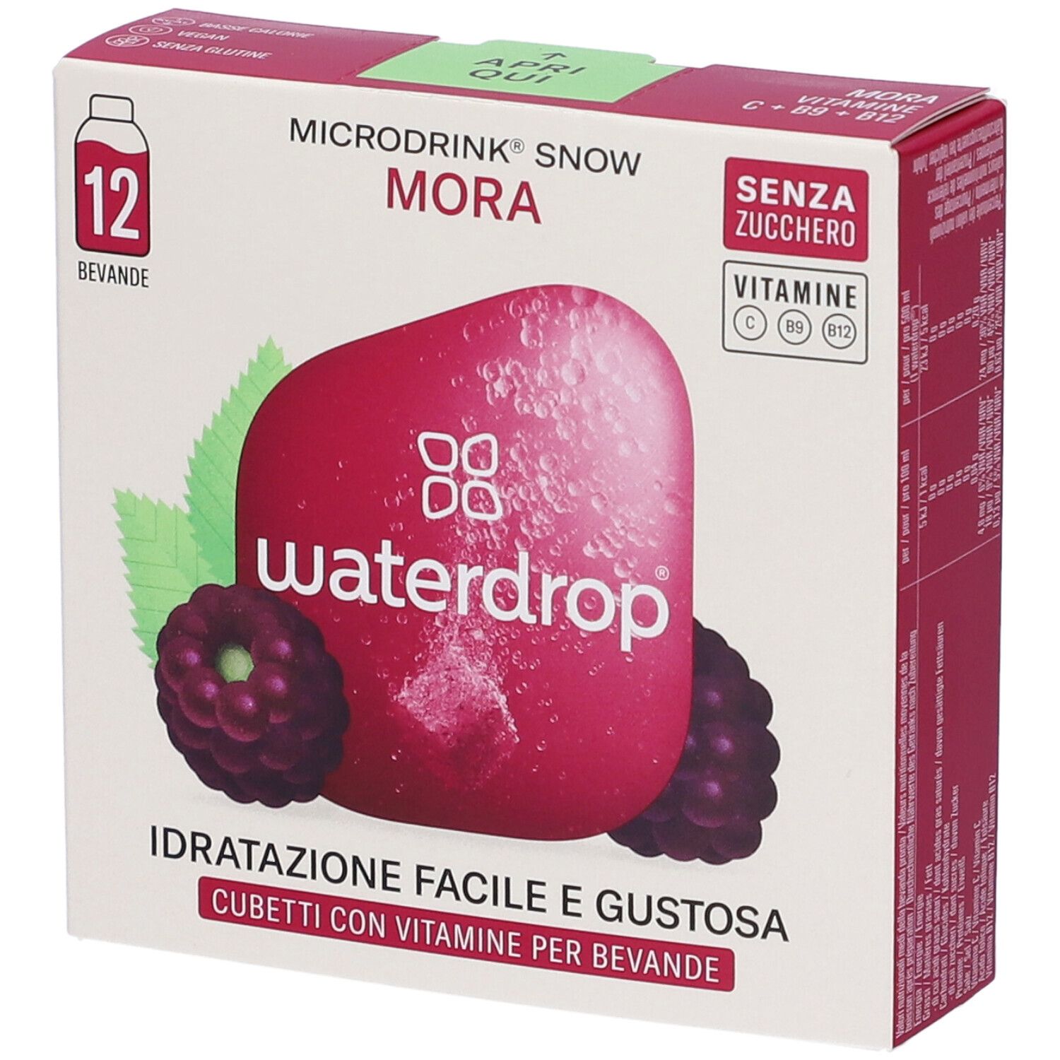 Waterdrop Microdrink Mora Gusto Mora - Mirtillo - Mela