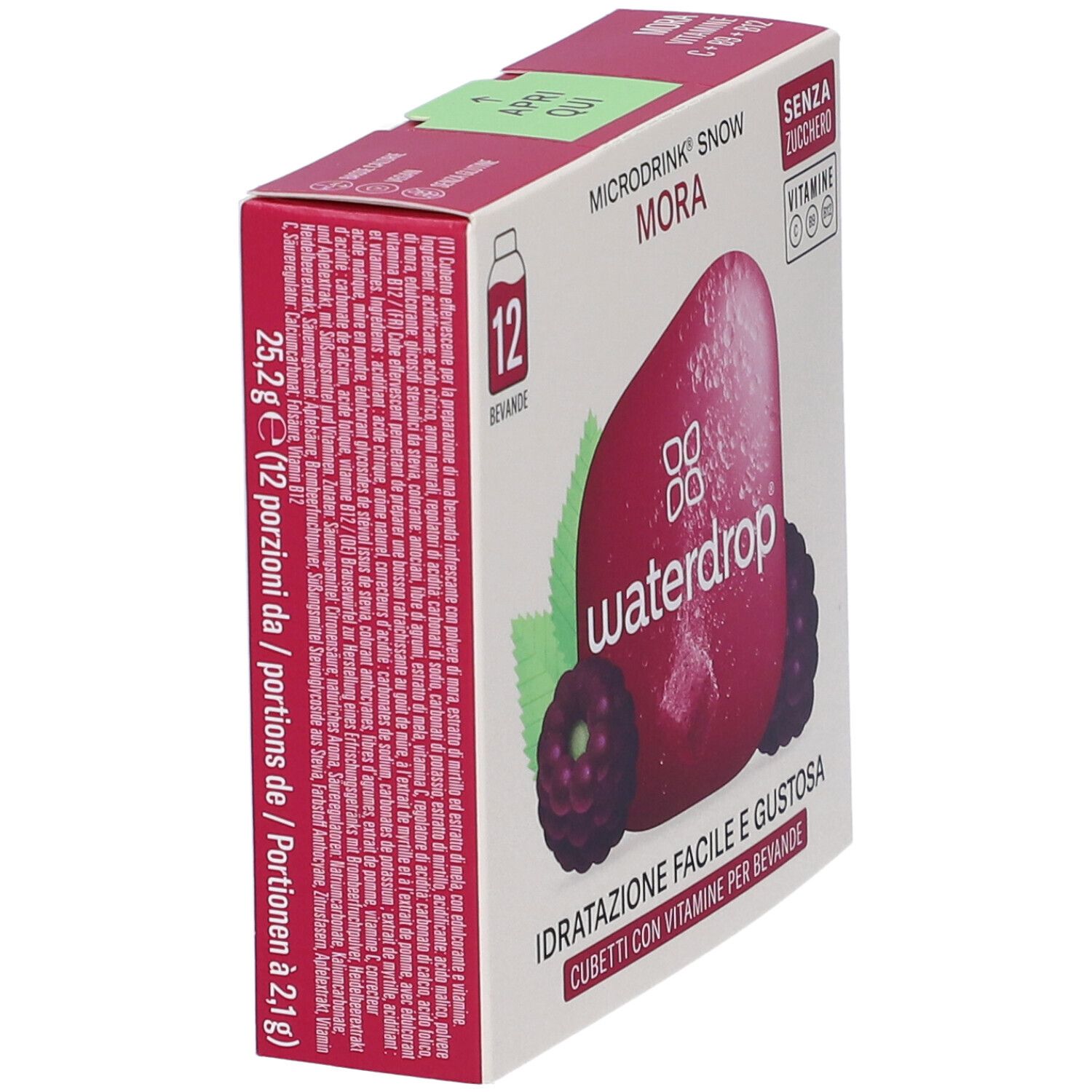Waterdrop Microdrink Mora Gusto Mora - Mirtillo - Mela