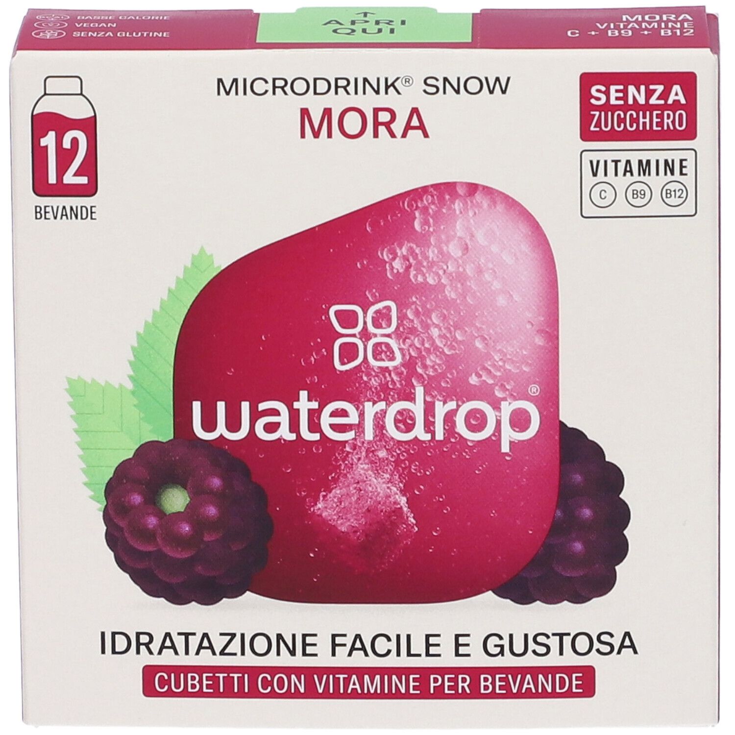 Waterdrop Microdrink Mora Gusto Mora - Mirtillo - Mela