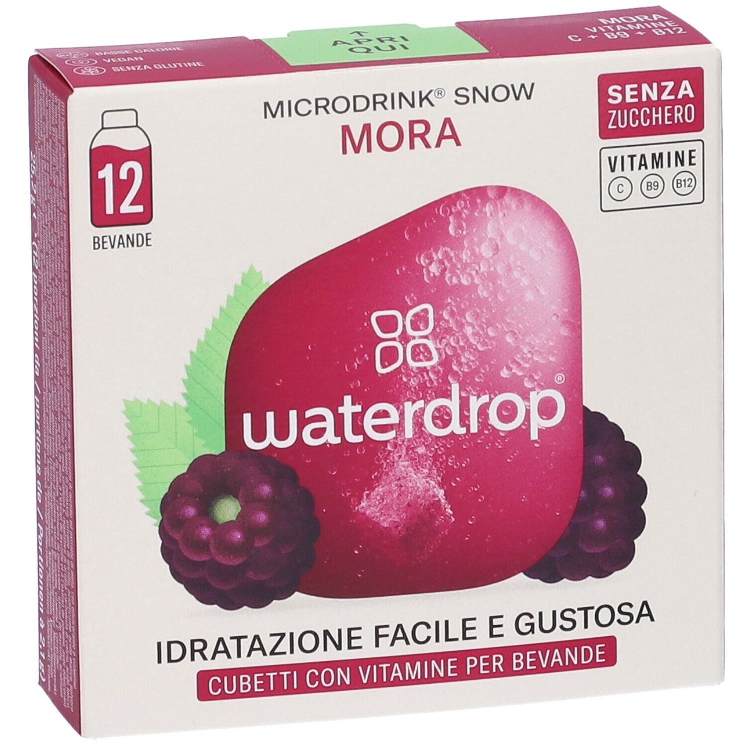 Waterdrop Microdrink Mora Gusto Mora - Mirtillo - Mela
