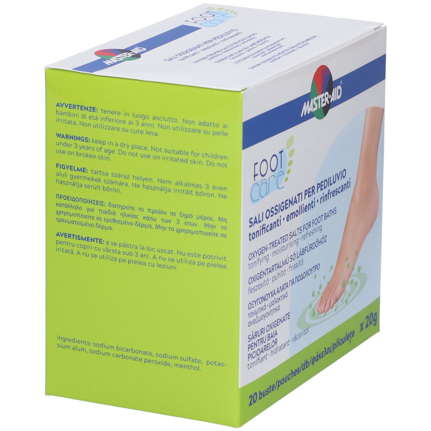 Master-aid Footcare Sali Ossigenati 20 Bustine Da 20 G