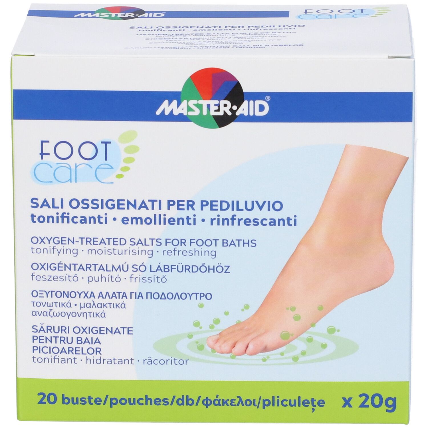 Master-aid Footcare Sali Ossigenati 20 Bustine Da 20 G
