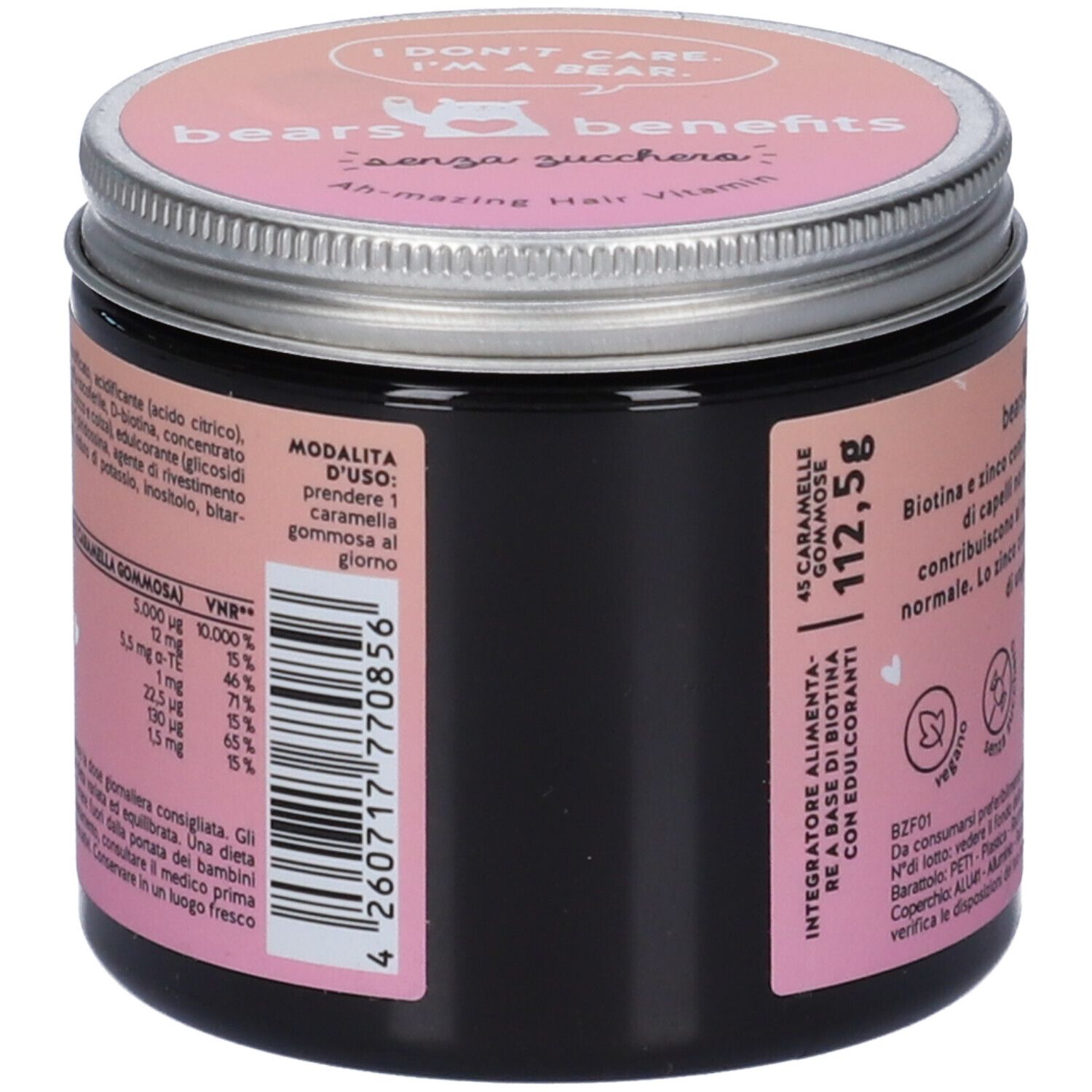 Ah-Mazing Hair Vitamins Mit Biotin Sugarfree 45 Caramelle Gommose