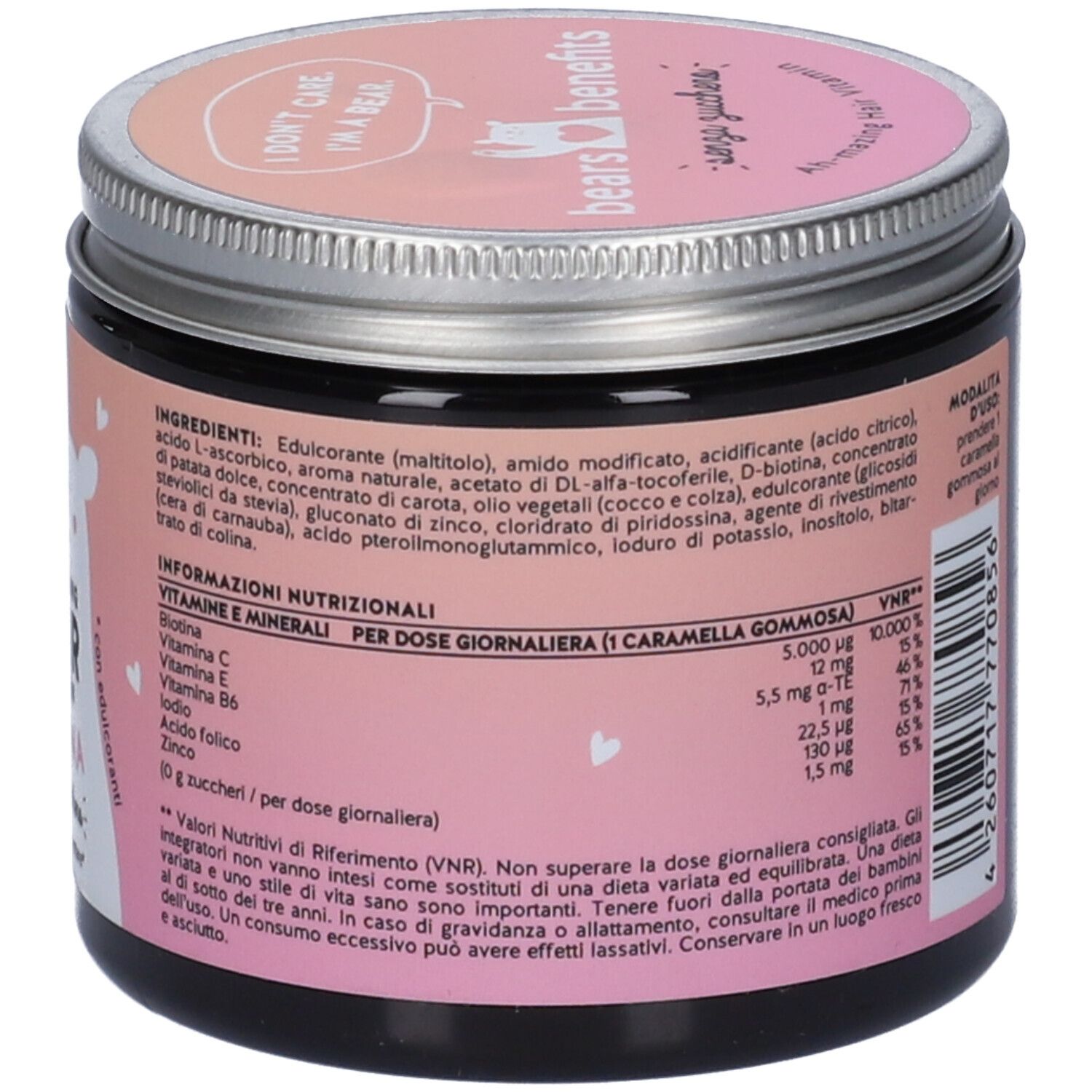 Ah-Mazing Hair Vitamins Mit Biotin Sugarfree 45 Caramelle Gommose