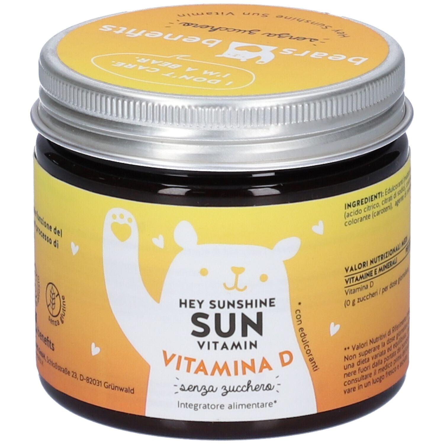 Hey Sunshine Sun Vitamins Mit D3 Sugarfree 45 Caramelle Gommose