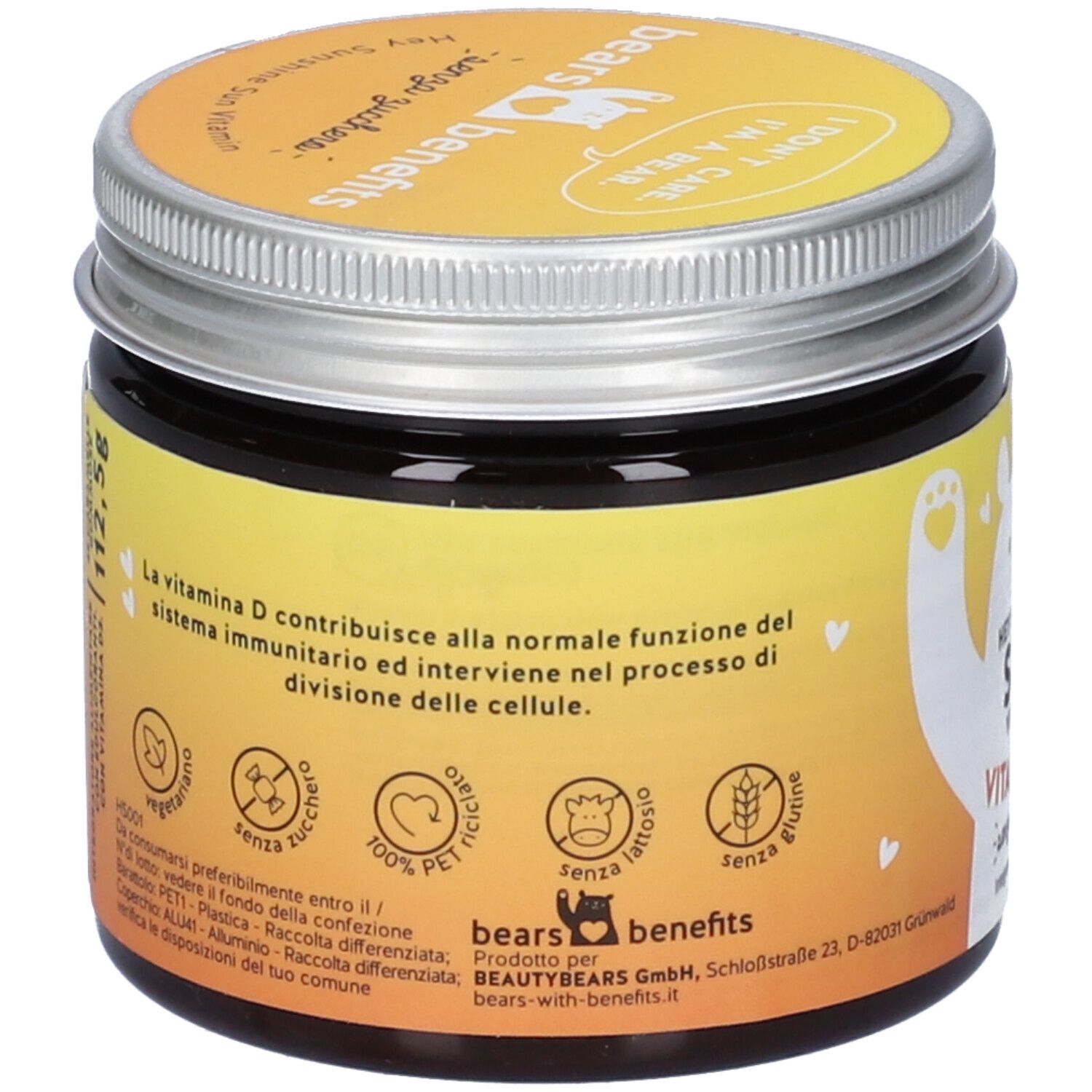 Hey Sunshine Sun Vitamins Mit D3 Sugarfree 45 Caramelle Gommose