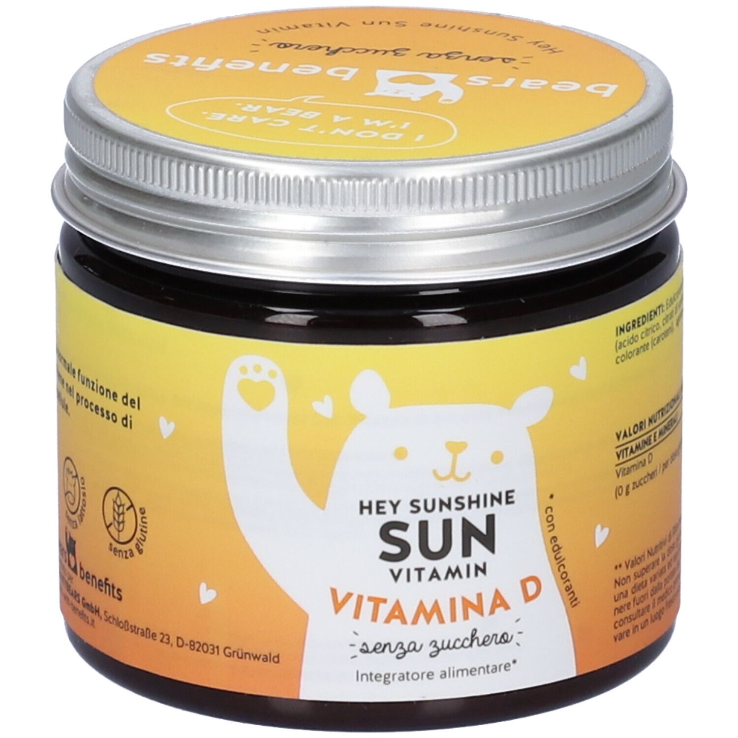 Hey Sunshine Sun Vitamins Mit D3 Sugarfree 45 Caramelle Gommose