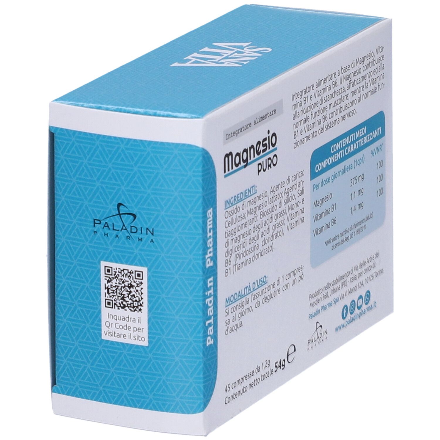 Sanavita Magnesio Puro 45 Compresse