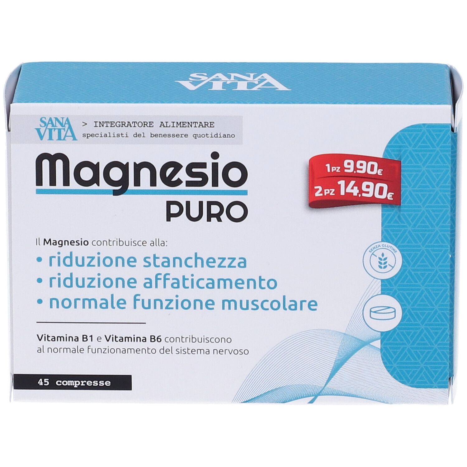 Sanavita Magnesio Puro 45 Compresse