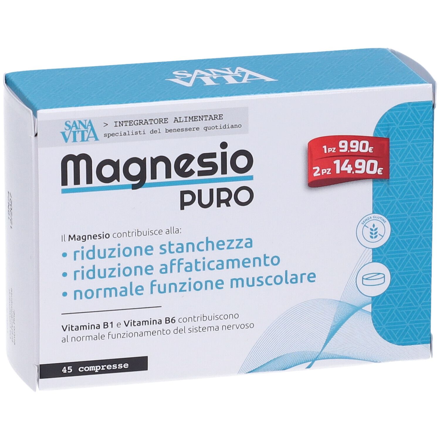 Sanavita Magnesio Puro 45 Compresse