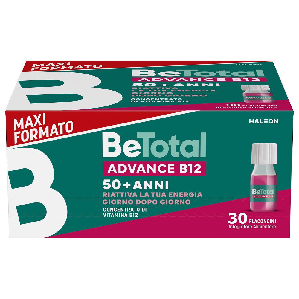 Be-Total Advance B12 Integratore Vitamina B12 B Zinco, 30 flaconcini