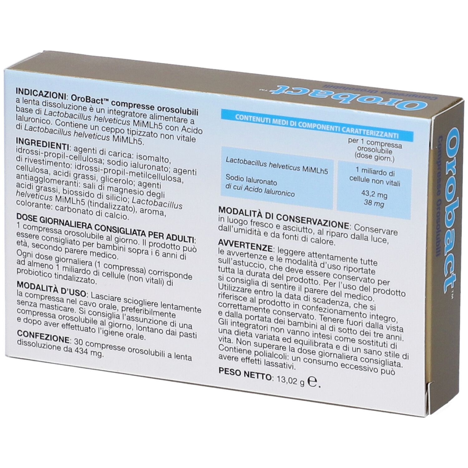 Orobact 30 Compresse Orosolubili