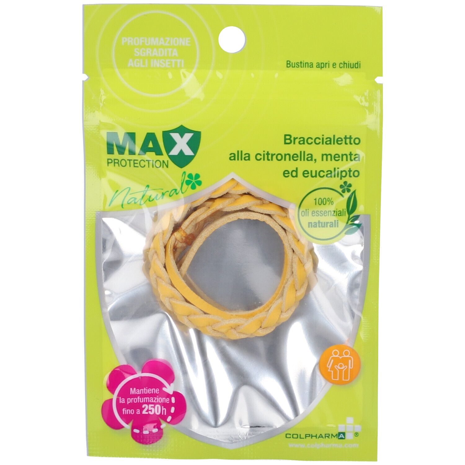 Max Protection Braccialetto Alla Citronella Ecopelle
