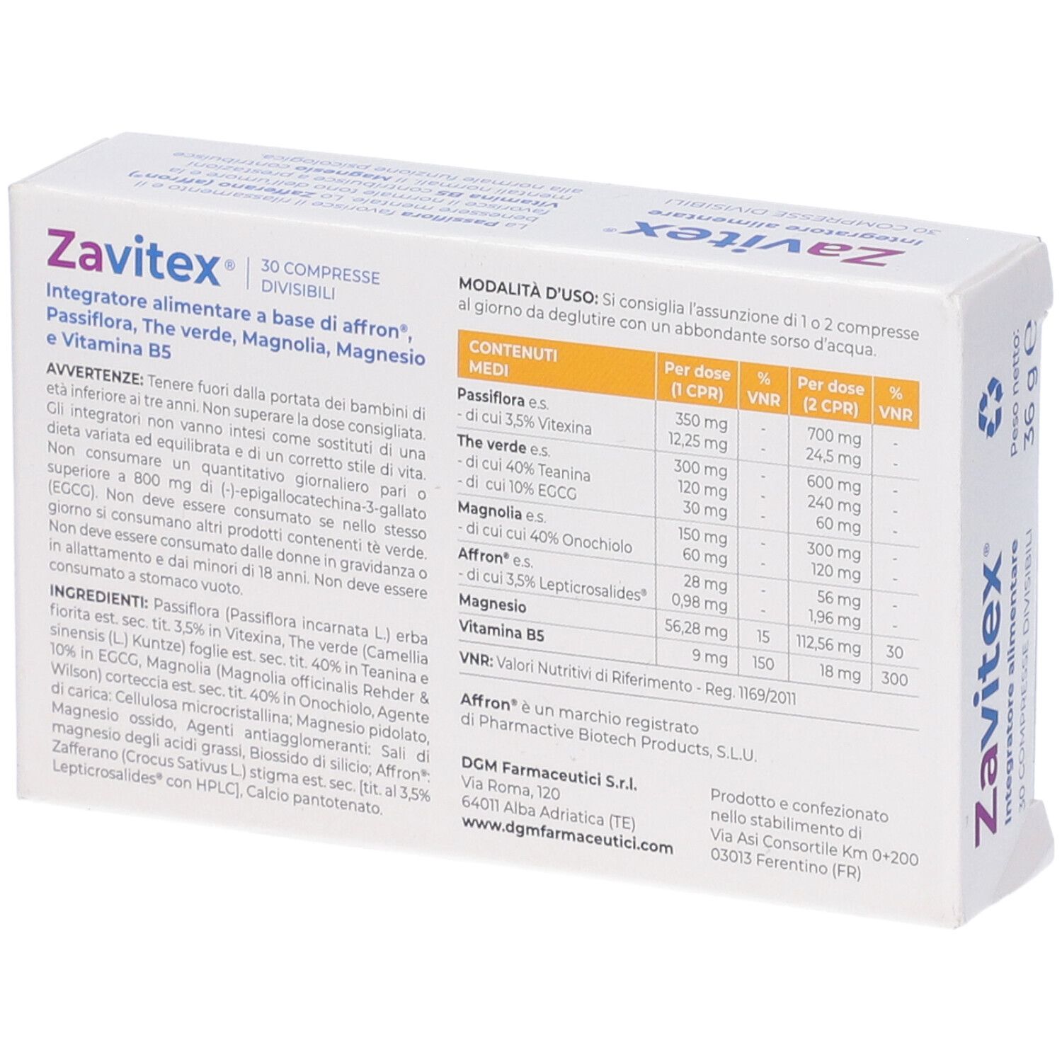 Zavitex 30 Compresse Divisibili