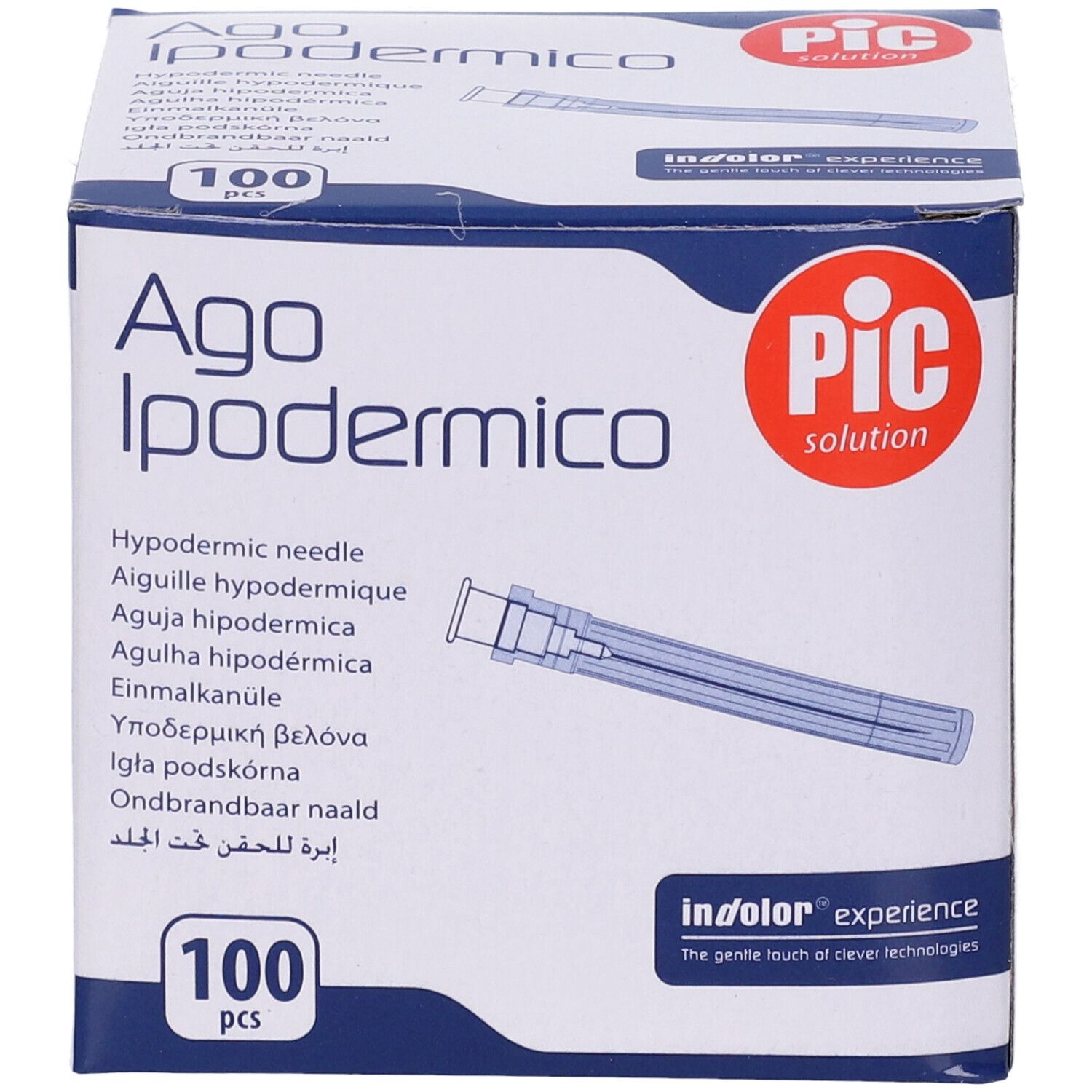 PIC Ago Ipodermico Monouso Gauge 23 1 1/4 - 100 Pezzi