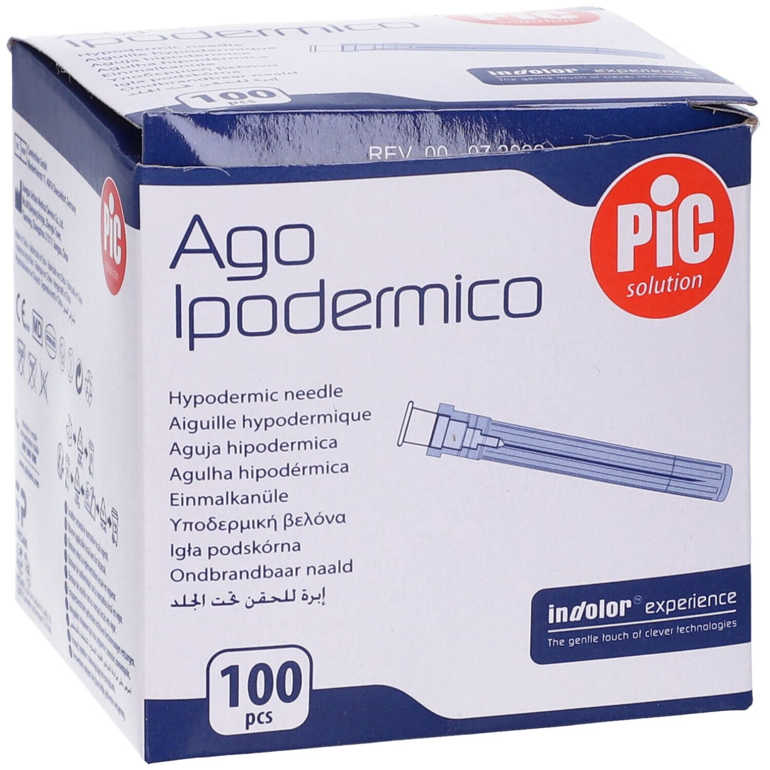 PIC Ago Ipodermico Monouso Gauge 25 5/8 - 100 Pezzi