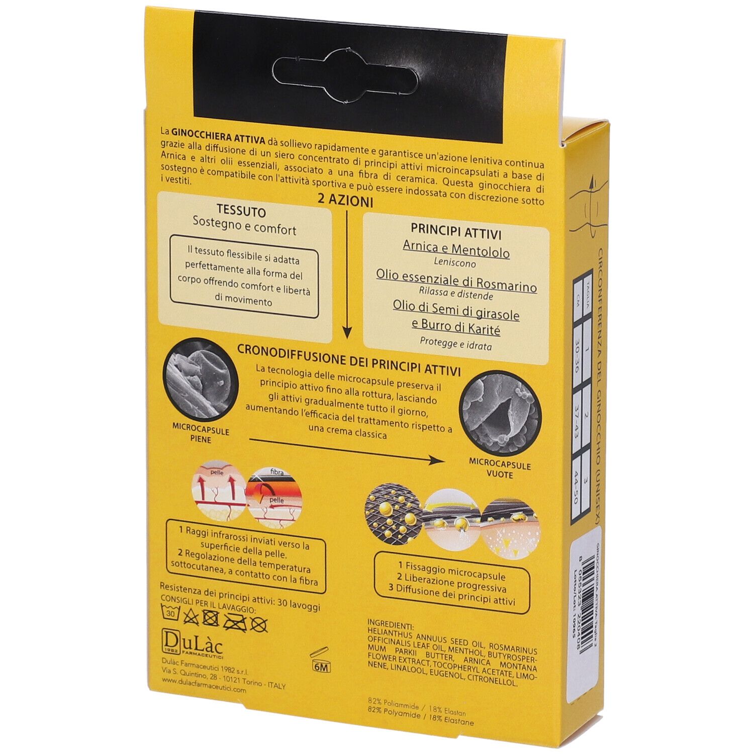 Dulàc Arnica 98 Ginocchiera Attiva - Taglia 2