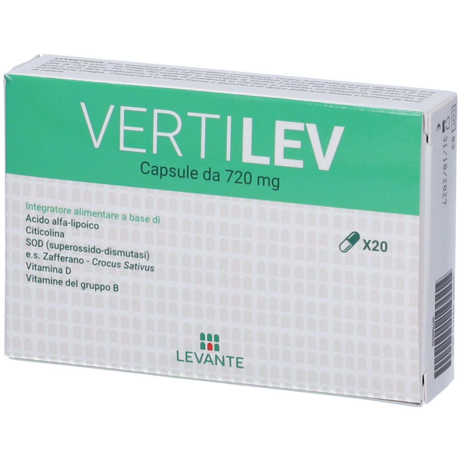 Vertilev 20 Compresse