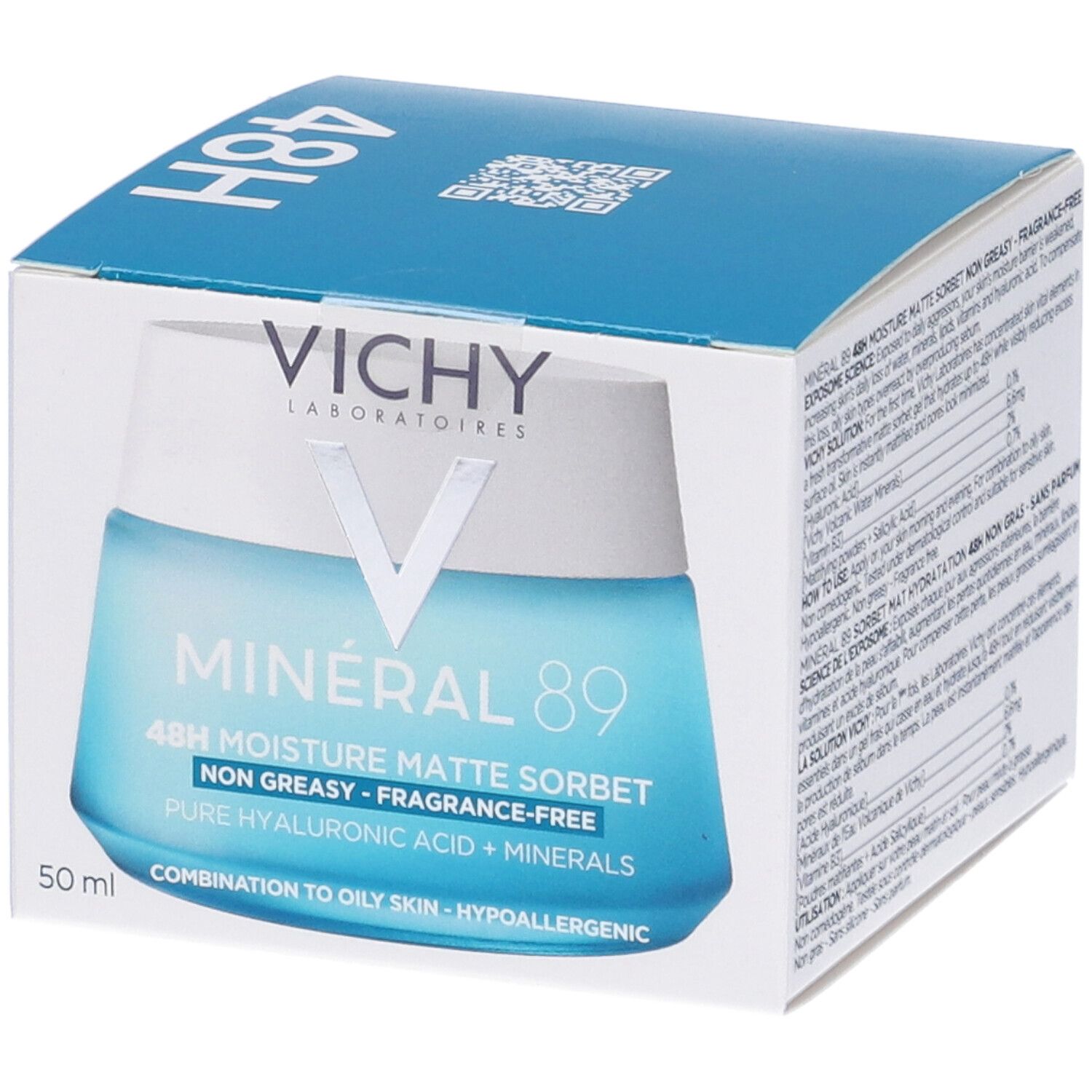 Vichy Mineral89 Gel Sorbetto Idratante 48h Effetto Mat