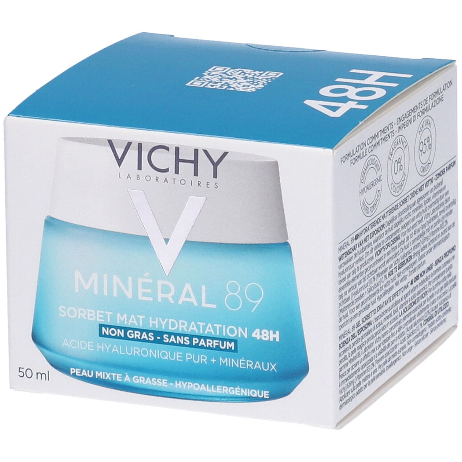 Vichy Mineral89 Gel Sorbetto Idratante 48h Effetto Mat