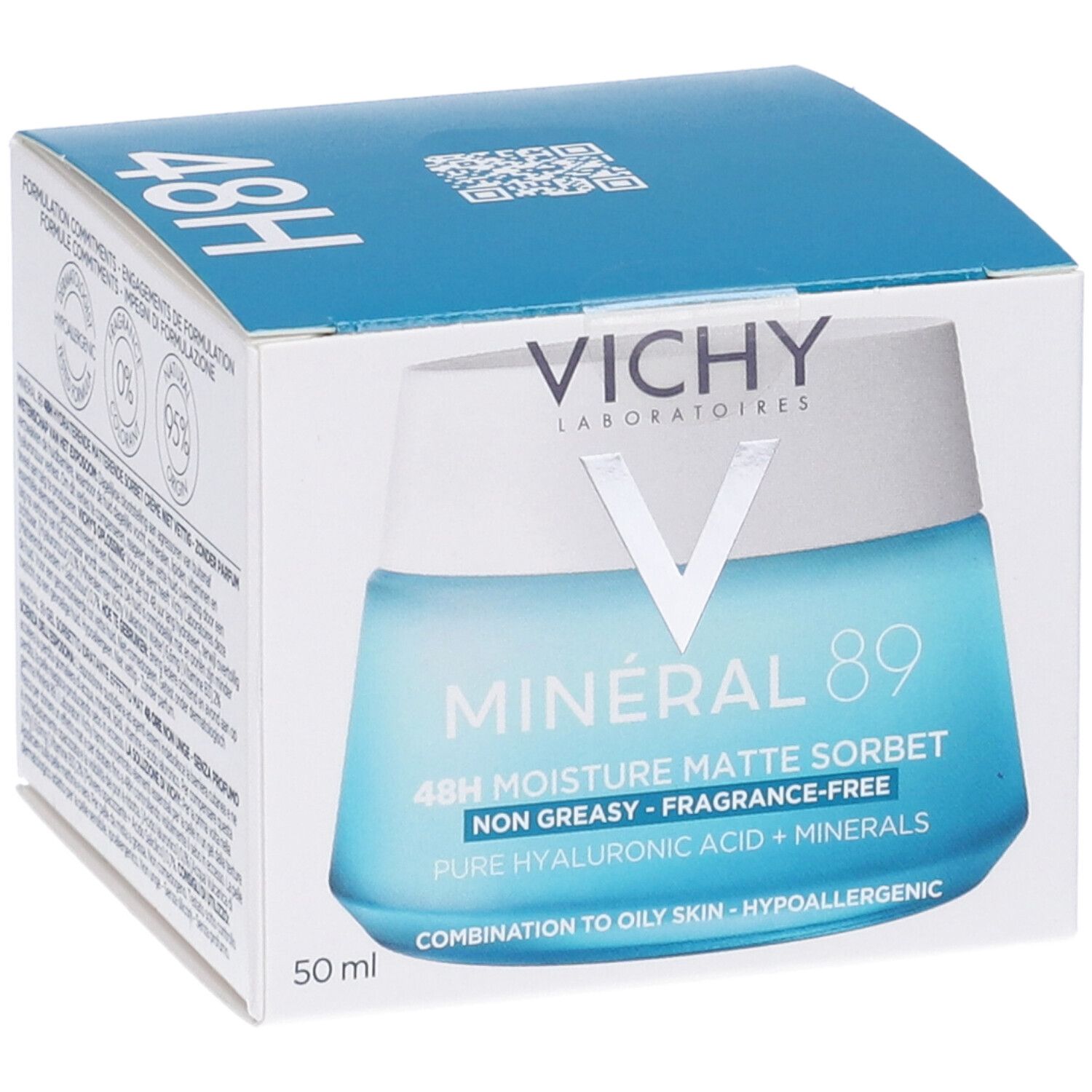 Vichy Mineral89 Gel Sorbetto Idratante 48h Effetto Mat