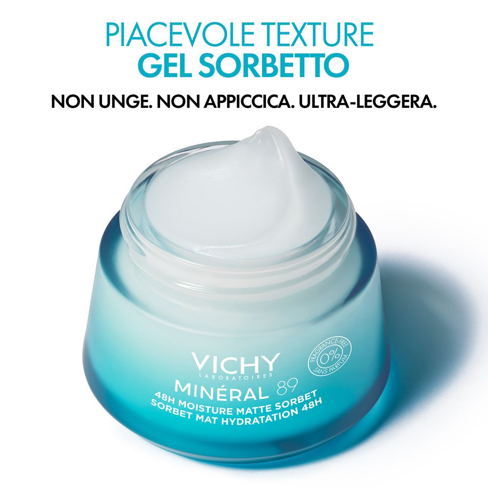 Vichy Mineral89 Gel Sorbetto Idratante 48h Effetto Mat