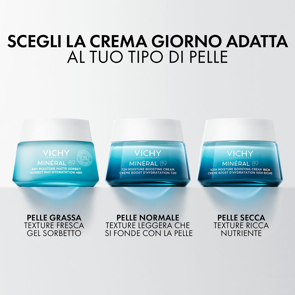 Vichy Mineral89 Gel Sorbetto Idratante 48h Effetto Mat