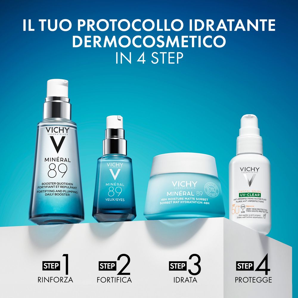 Vichy Mineral89 Gel Sorbetto Idratante 48h Effetto Mat