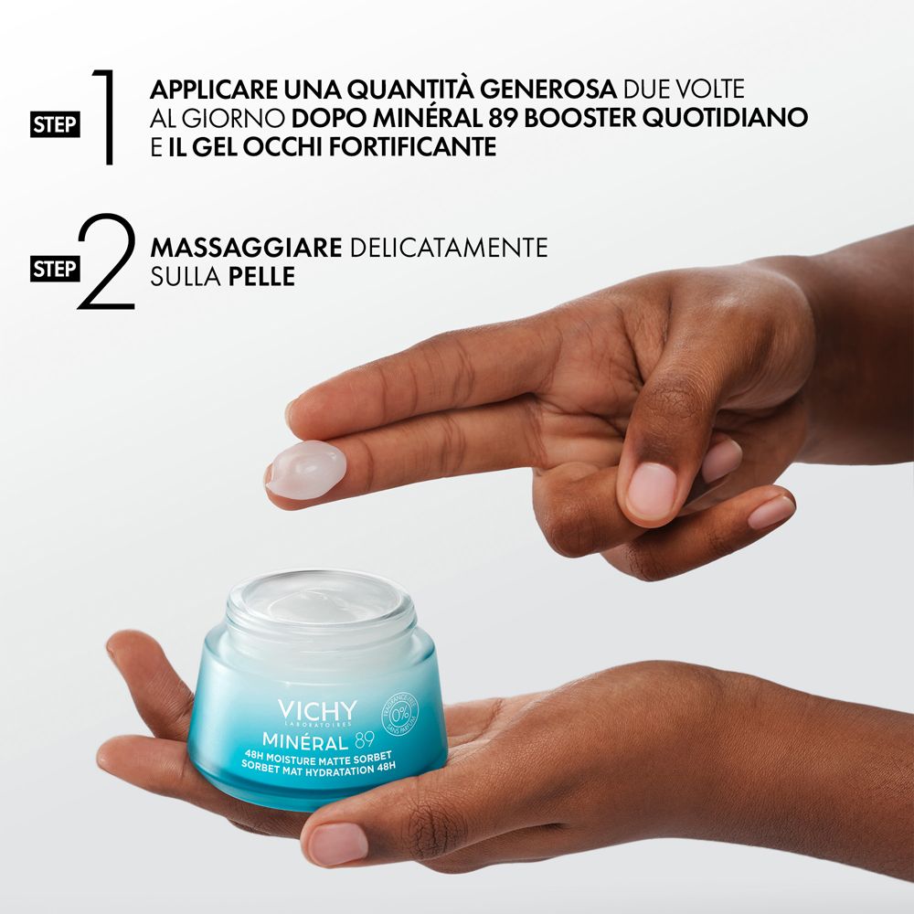 Vichy Mineral89 Gel Sorbetto Idratante 48h Effetto Mat