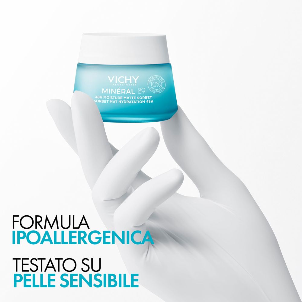 Vichy Mineral89 Gel Sorbetto Idratante 48h Effetto Mat