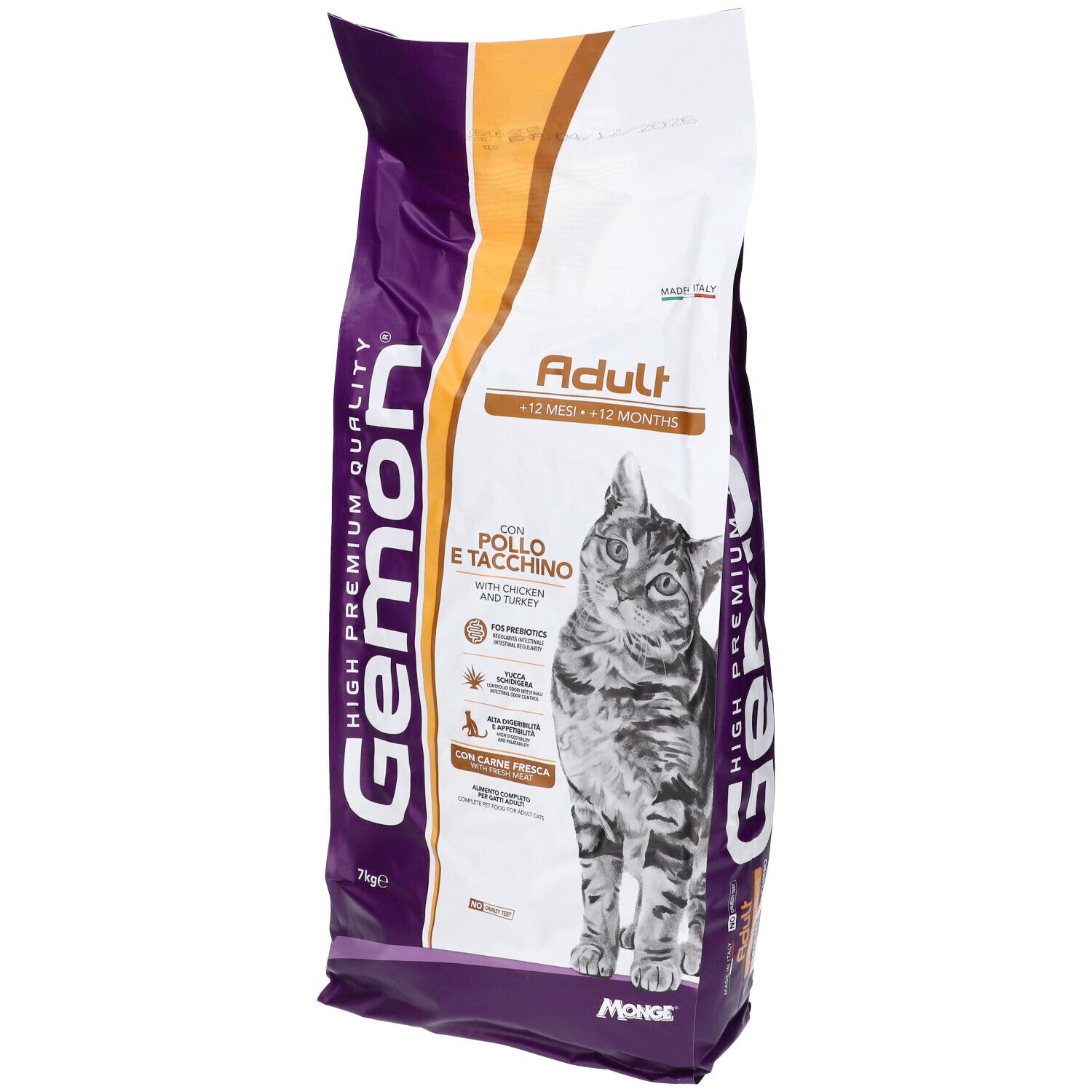 Gemon Adult per Gatti con Pollo e Tacchino 7 Kg