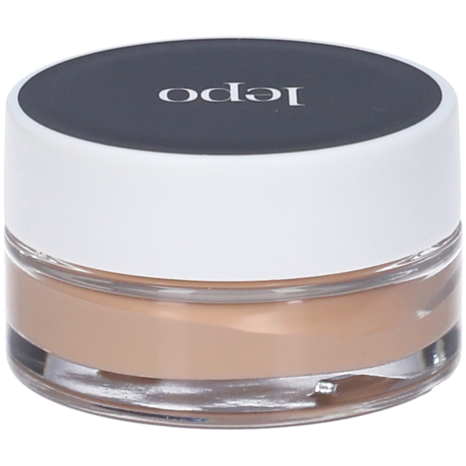 LEPO Biosense Foundation, fondotinta crema-polvere in vasetto con coperchio nero.