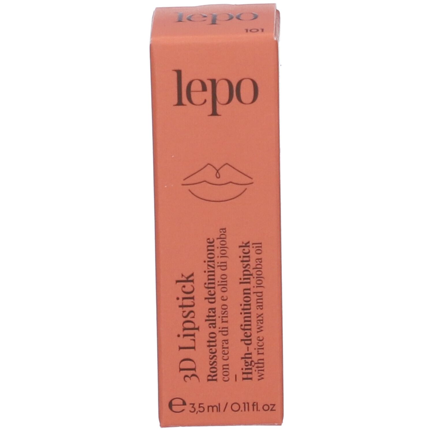 Confezione rosa con logo e nome del prodotto. Contiene informazioni sul prodotto.