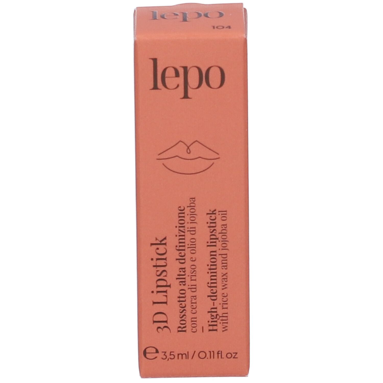 Confezione con logo, nome del prodotto e ingredienti.