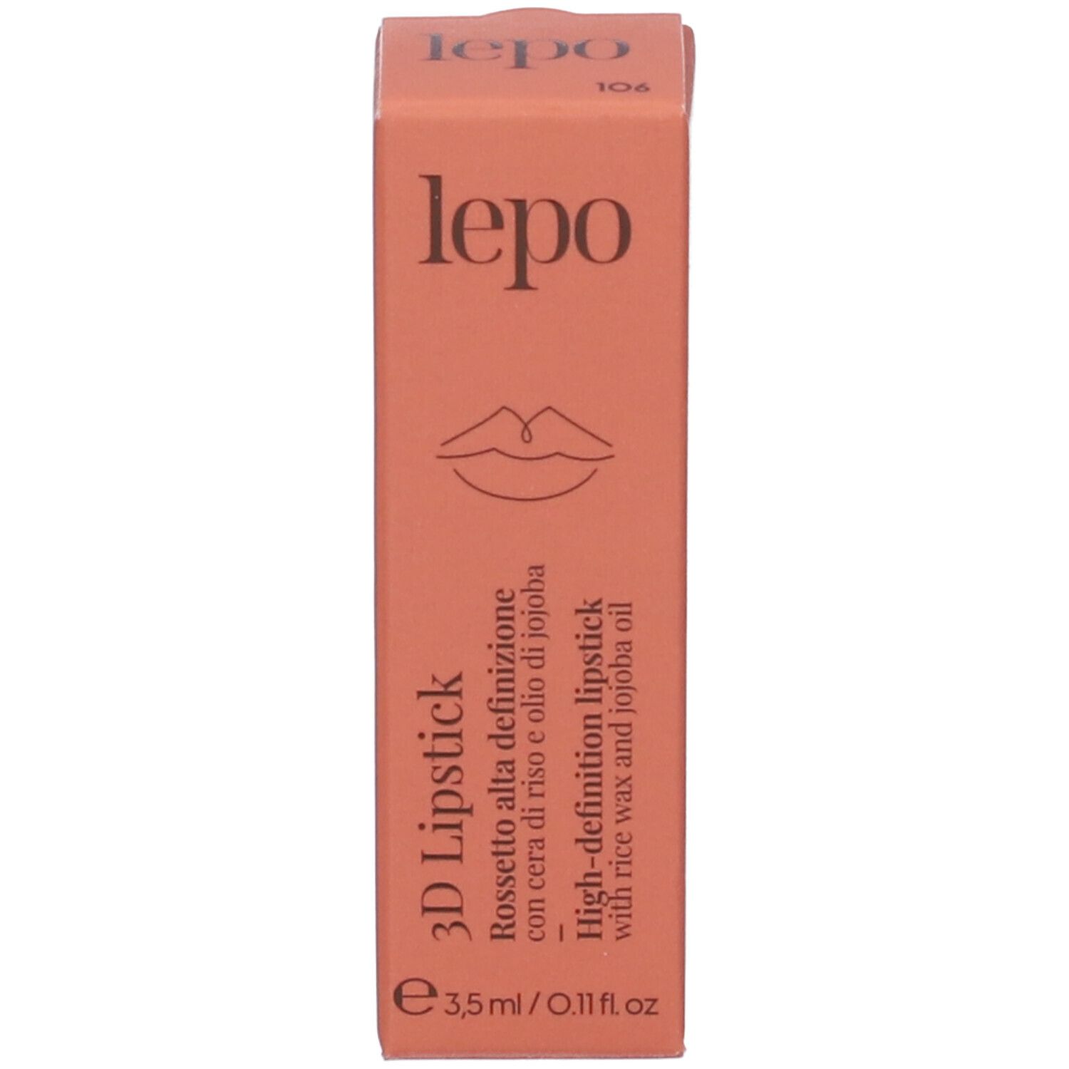 Confezione con logo, nome del prodotto e ingredienti.